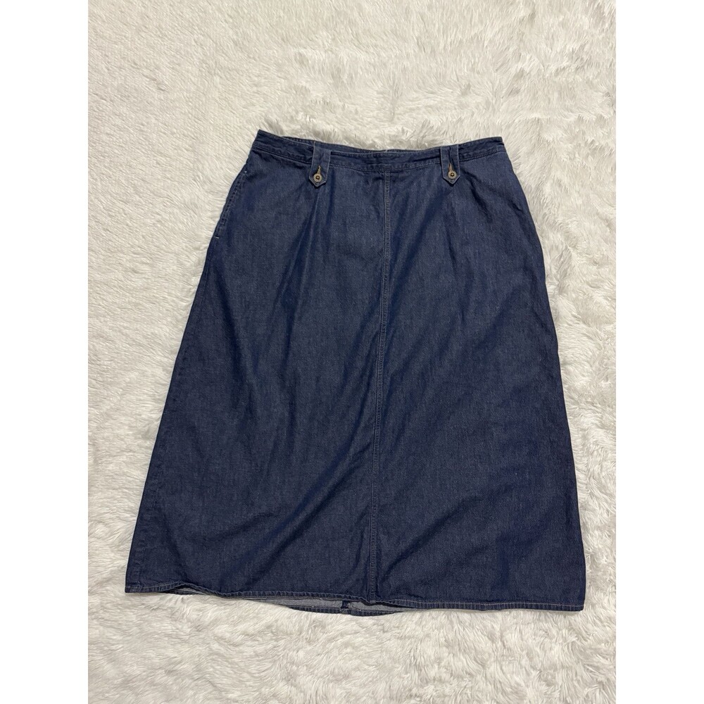 Allison Daley Womens Skirt Plus Denim Jean Long Modest Western Casual Size 18W